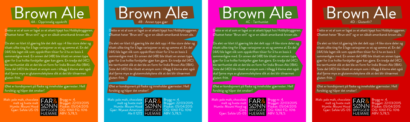 004 - Brown Ale - Etiketter