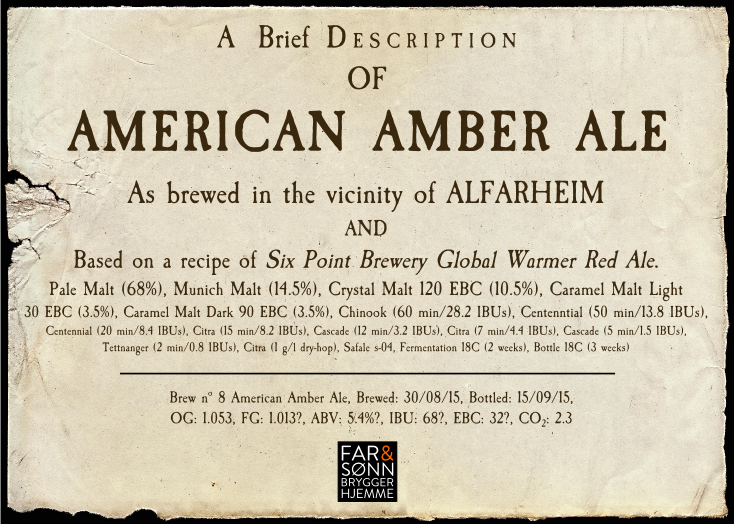 008 - American Amber Ale - Etikett