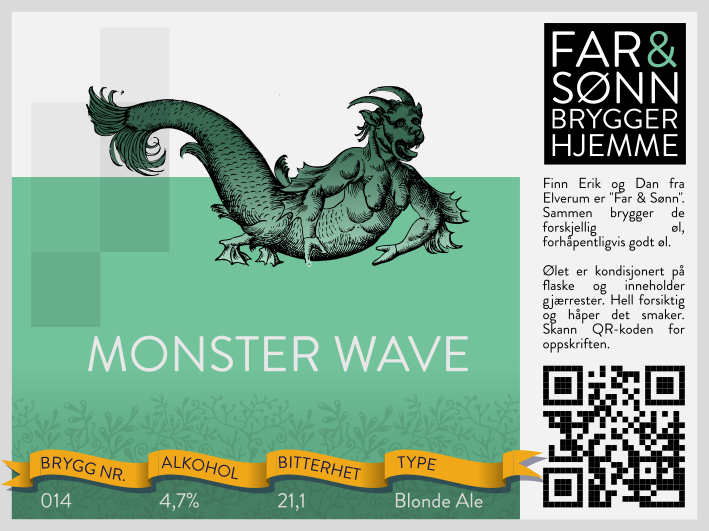 014 - Monster Wave - Etikett