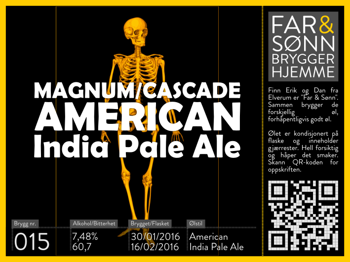 015 - Magnum Cascade American IPA - Etikett