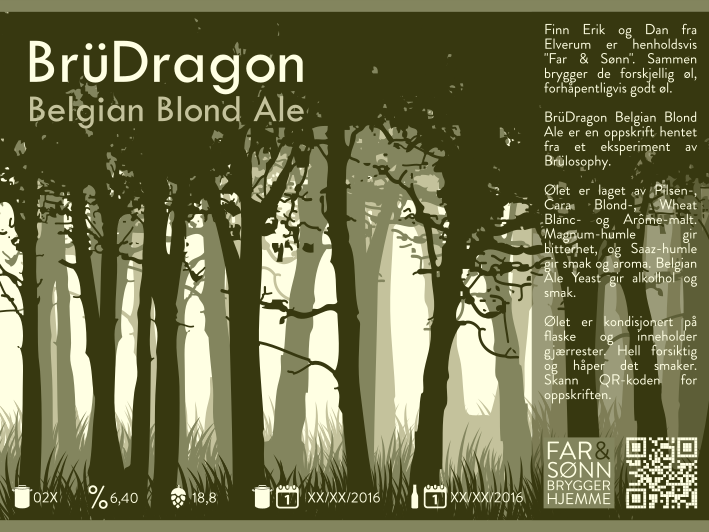 02X - BrüDragon Belgian Blond Ale - Etikett