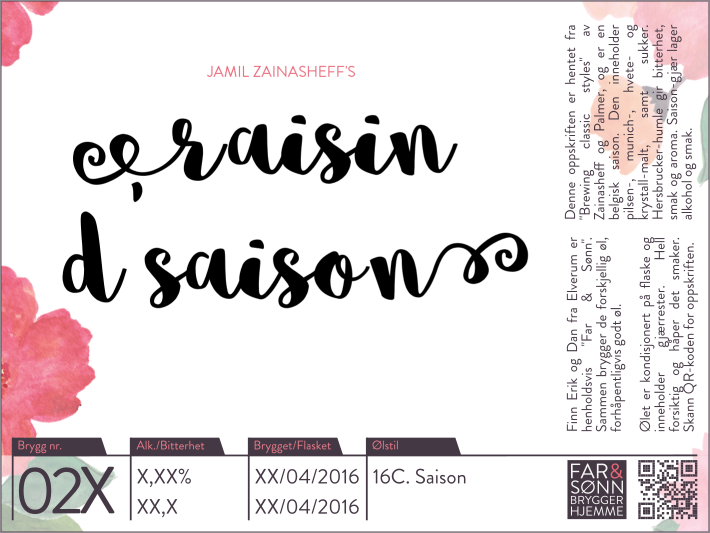 02X - Raison D'Saison - Etikett
