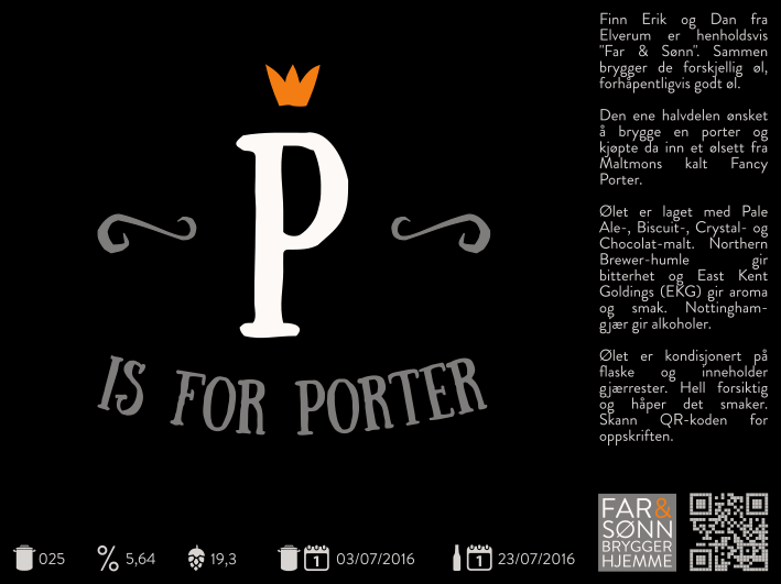 025 - Fancy Porter - Etikett